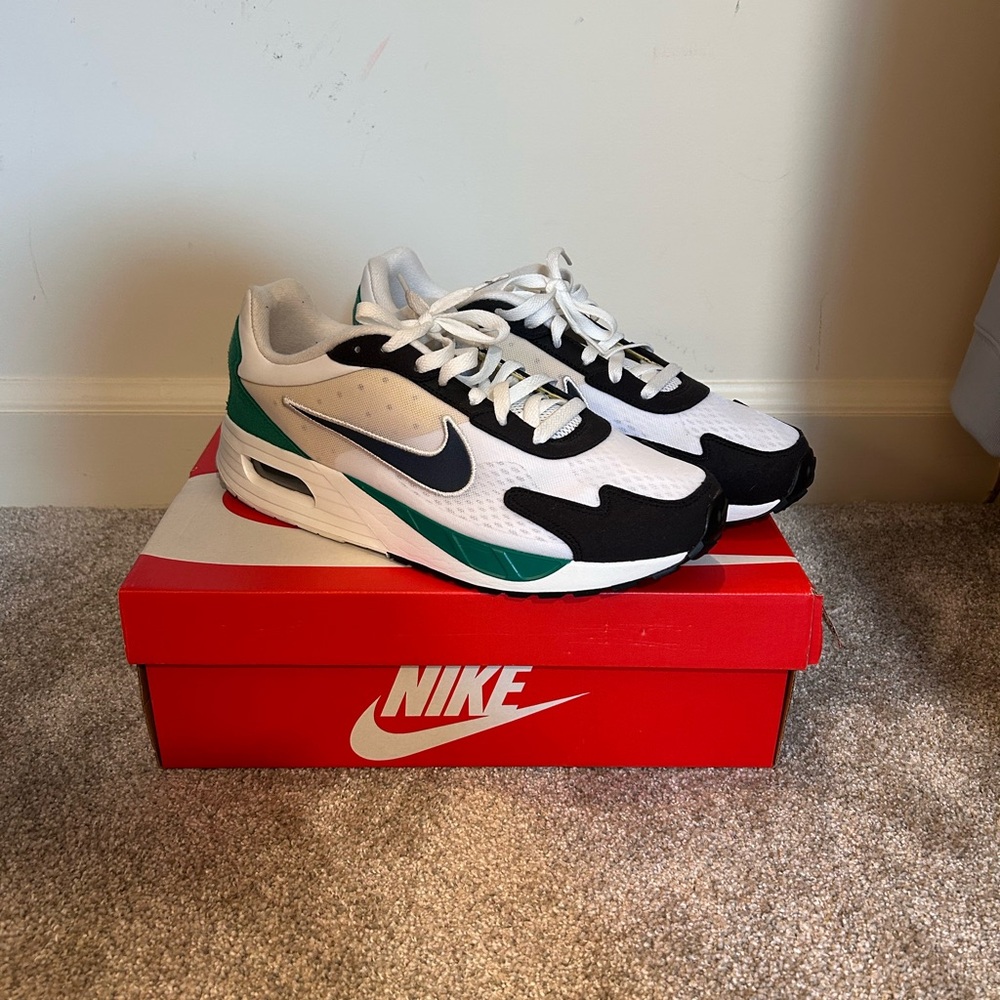 Nike Air Max White and Teal Shoes
